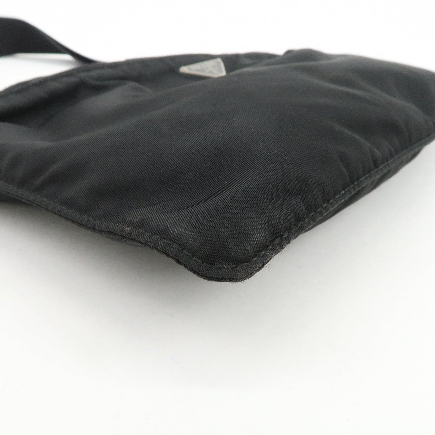 Prada Triangle Logo Nylon Leather Shoulder Bag Crossbody Bag Black【Pre-order】