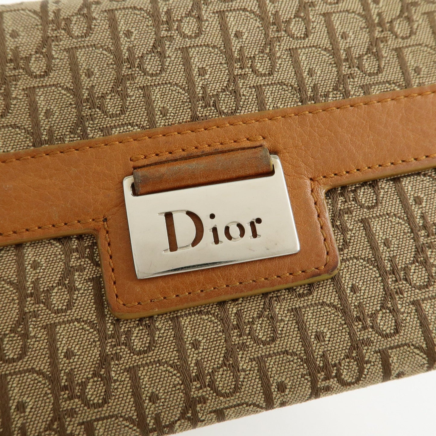 Christian Dior Trotter Street Chic Canvas Leather Long Wallet【Pre-order】