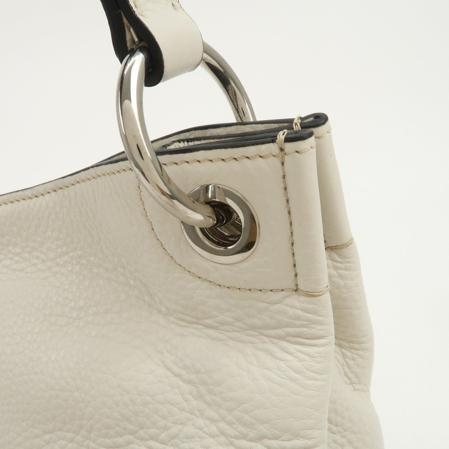 Prada Triangle Logo Leather Shoulder Bag White BR5124【Pre-order】