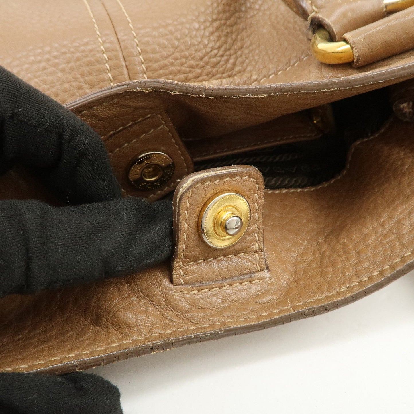 Prada Calf Leather 2Way Bag Hand Bag Shoulder Bag Brown【Pre-order】
