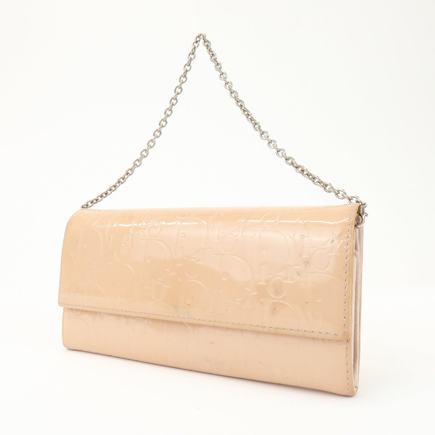 Christian Dior Patent Leather Chain Wallet Long Wallet【Pre-order】