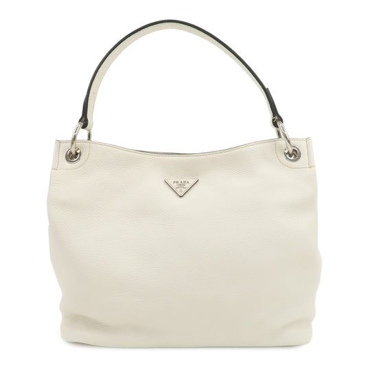 Prada Triangle Logo Leather Shoulder Bag White BR5124【Pre-order】