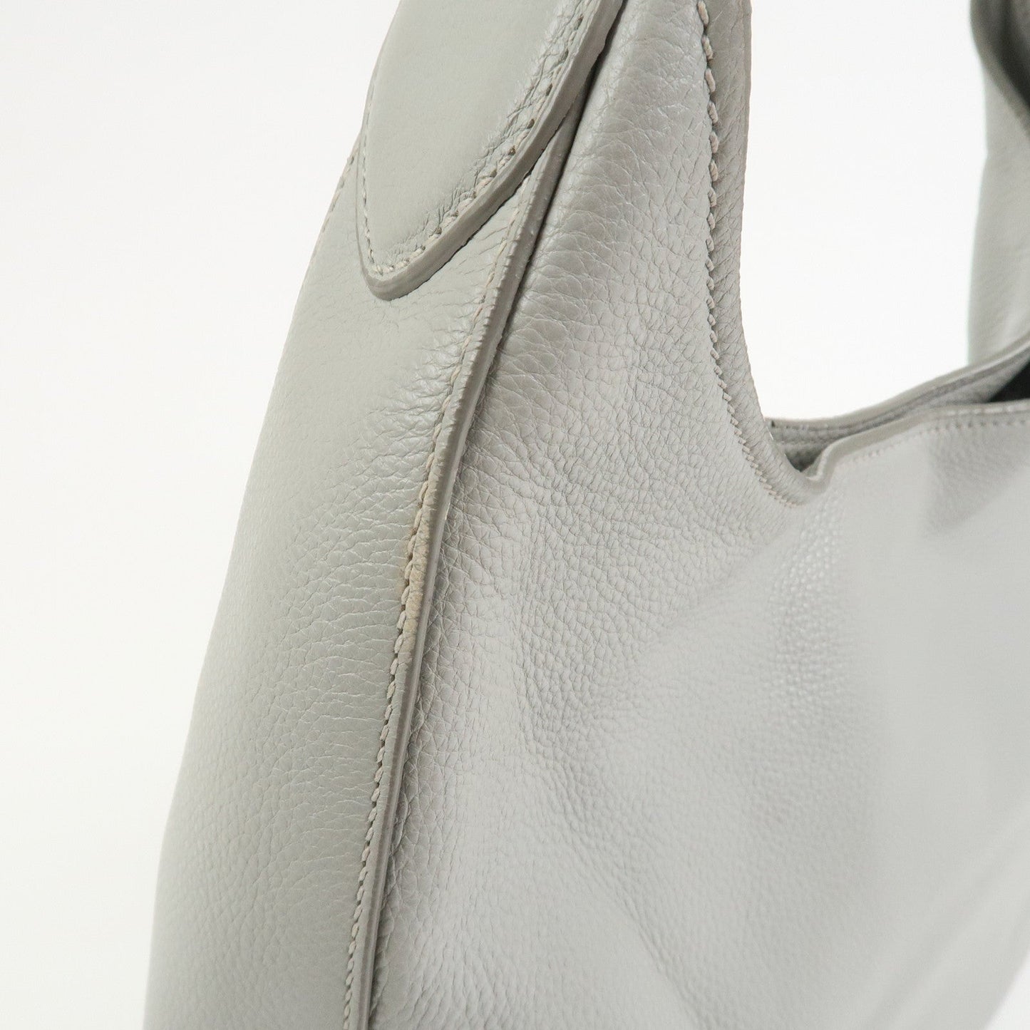 Prada Logo Leather Shoulder Bag Hand Bag Gray 1BC013【Pre-order】