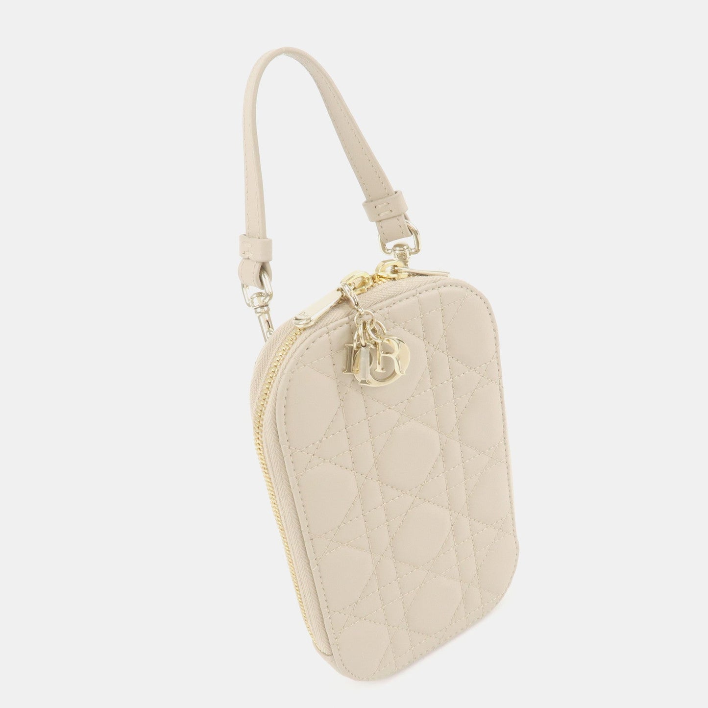 Christian Dior Lady Dior Call'in Dior Cannage Lamb Skin Phone Holder【Pre-order】