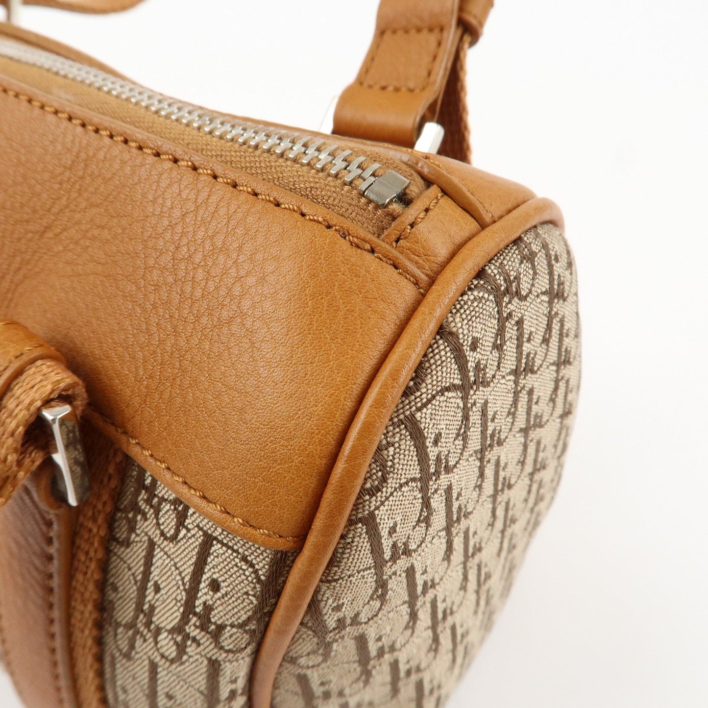 Christian Dior Trotter Canvas Leather Mini Boston Bag Hand Bag【Pre-order】
