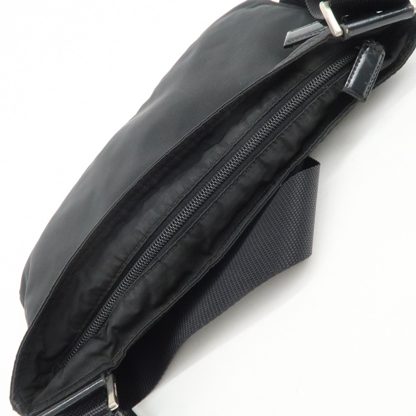 Prada Triangle Logo Nylon Leather Shoulder Bag Crossbody Bag Black【Pre-order】