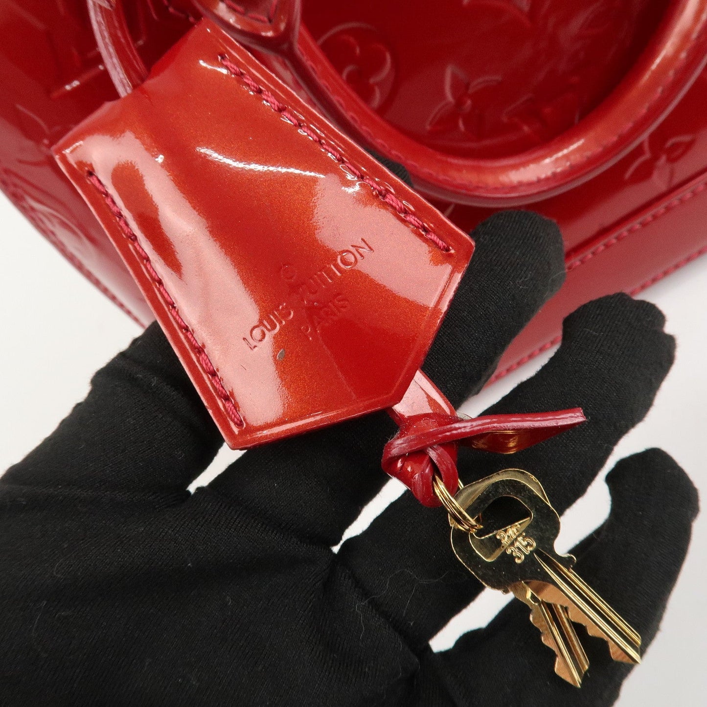 Louis Vuitton Monogram Vernis Alma BB 2Way Bag Red POMME D'AMOUR M91606【Pre-order】