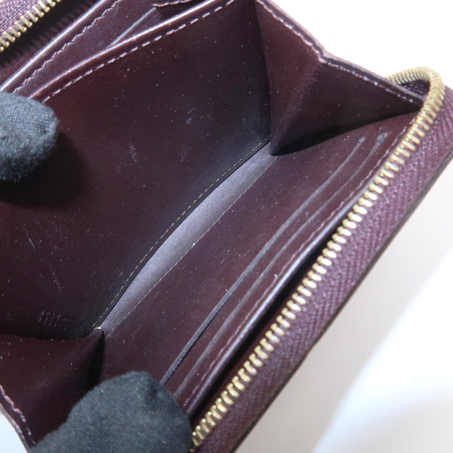 Louis Vuitton Monogram Vernis Zippy Coin Purse Amarante M93607【Pre-order】