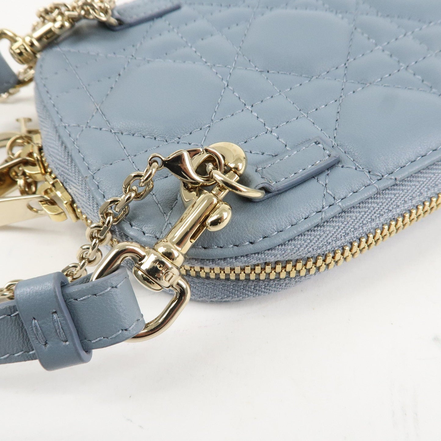 Christian Dior Lady Dior Call'in Dior Cannage Lamb Skin Phone Holder【Pre-order】