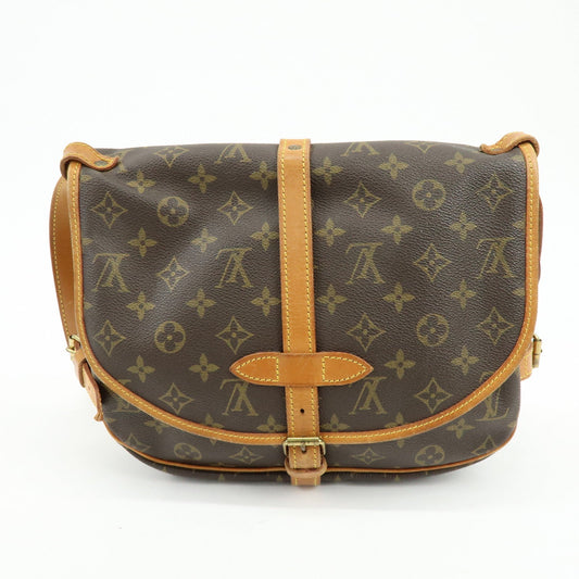 Louis Vuitton Monogram Saumur 30 Canvas Shoulder Bag Brown M42256【Pre-order】