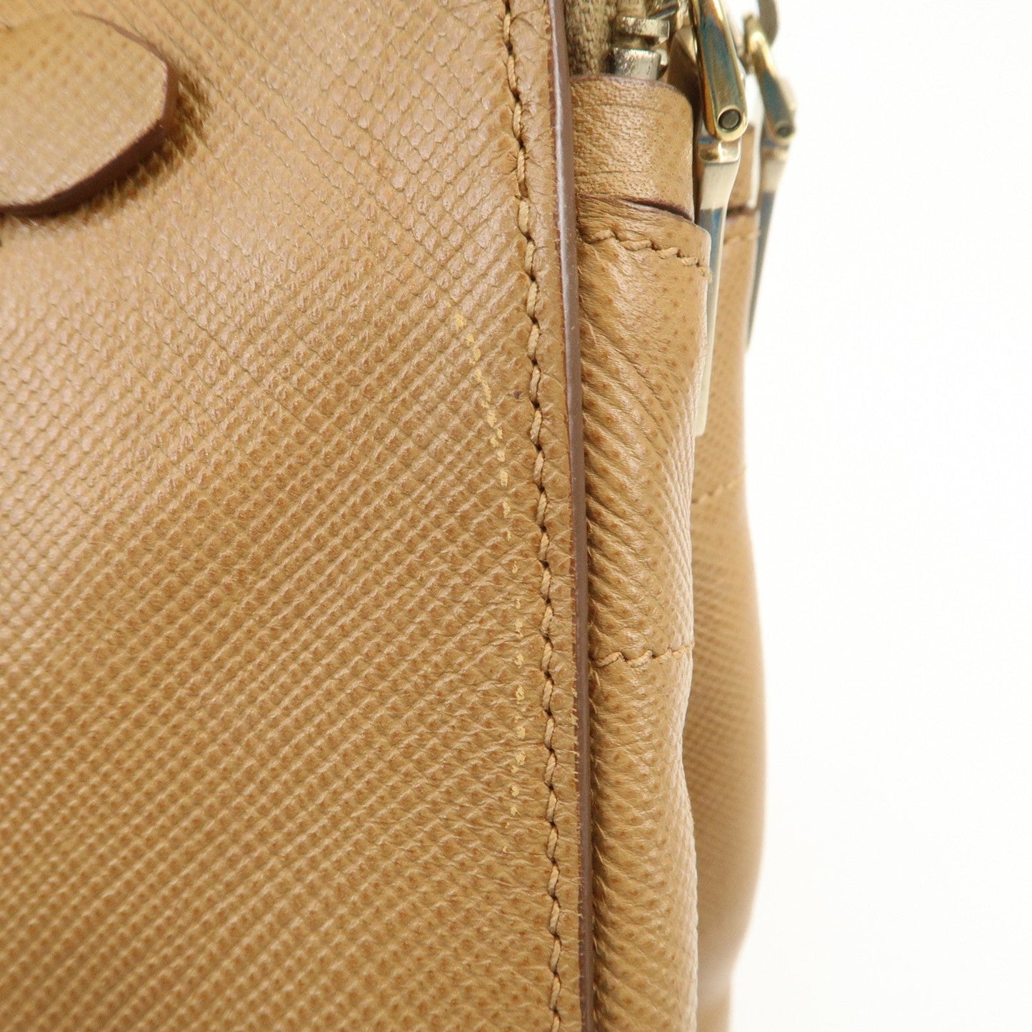 Prada Leather 2Way Bag Hand Bag Shoulder Bag Light Brown BN2572【Pre-order】