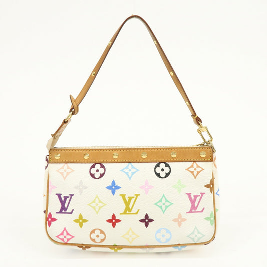 Louis Vuitton Monogram Multicolor Pochette Accessoires Blanc M92649【Pre-order】