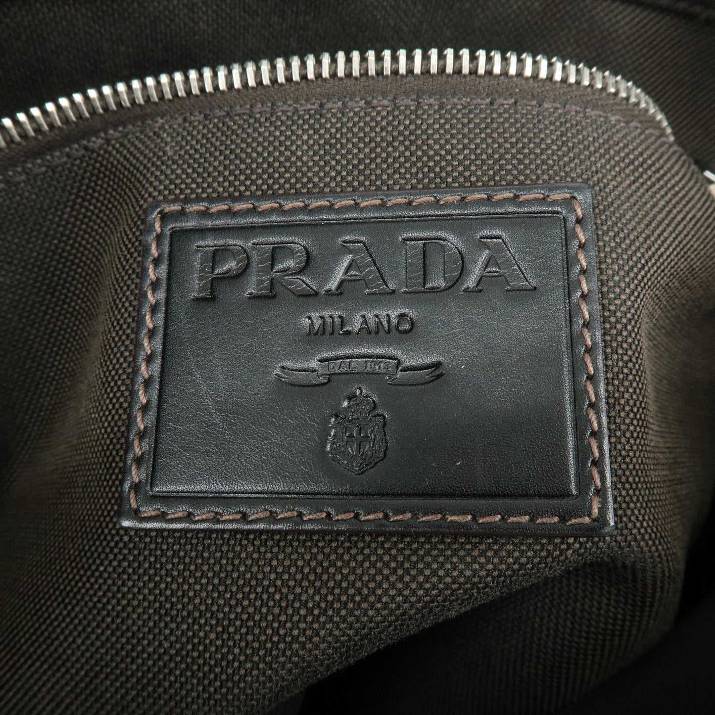 Prada Logo Jacquard Leather Shoulder Bag Crossbody Bag Dark Brown【Pre-order】