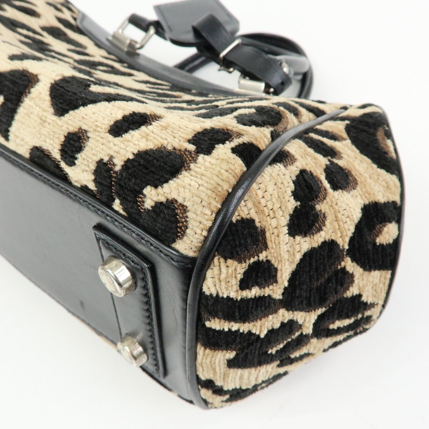 Louis Vuitton Jacquard Canvas Leather Leopard Baby Hand Bag M94257【Pre-order】