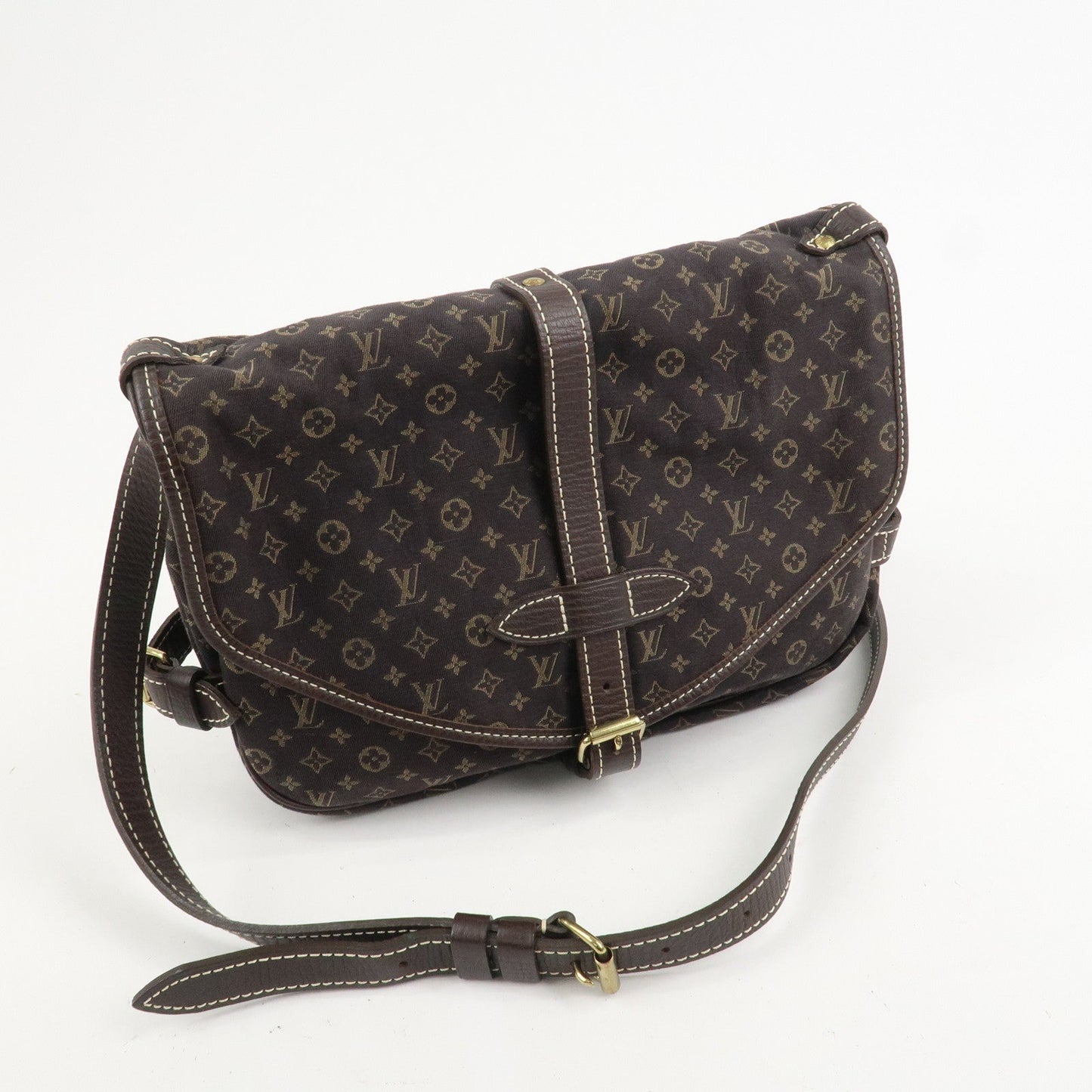 Louis Vuitton Monogram Mini Lin Saumur 30 Shoulder Bag Brown M95227【Pre-order】