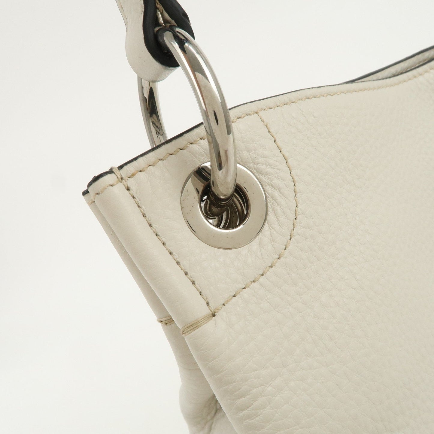Prada Triangle Logo Leather Shoulder Bag White BR5124【Pre-order】