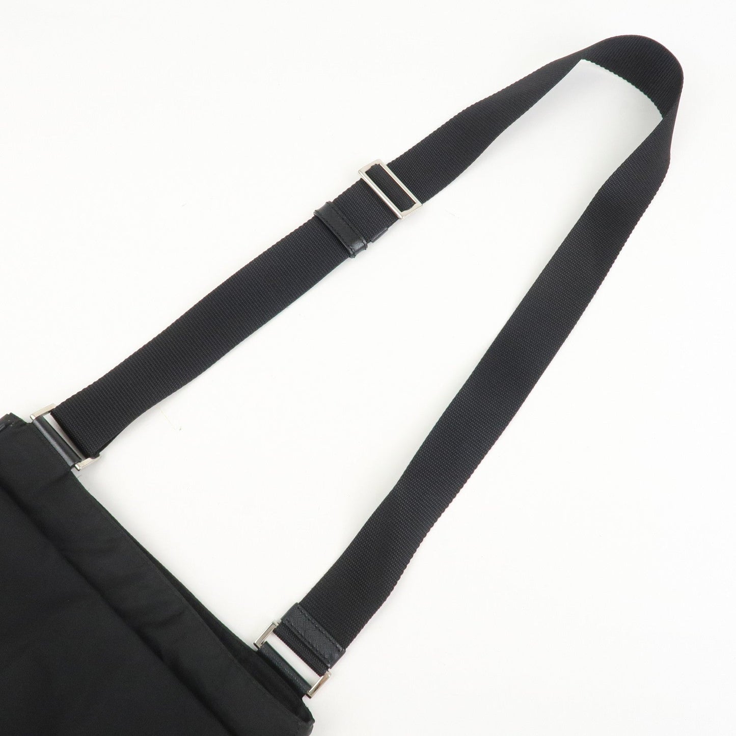 Prada Nylon Saffiano Leather Shoulder Bag Black VA0269【Pre-order】