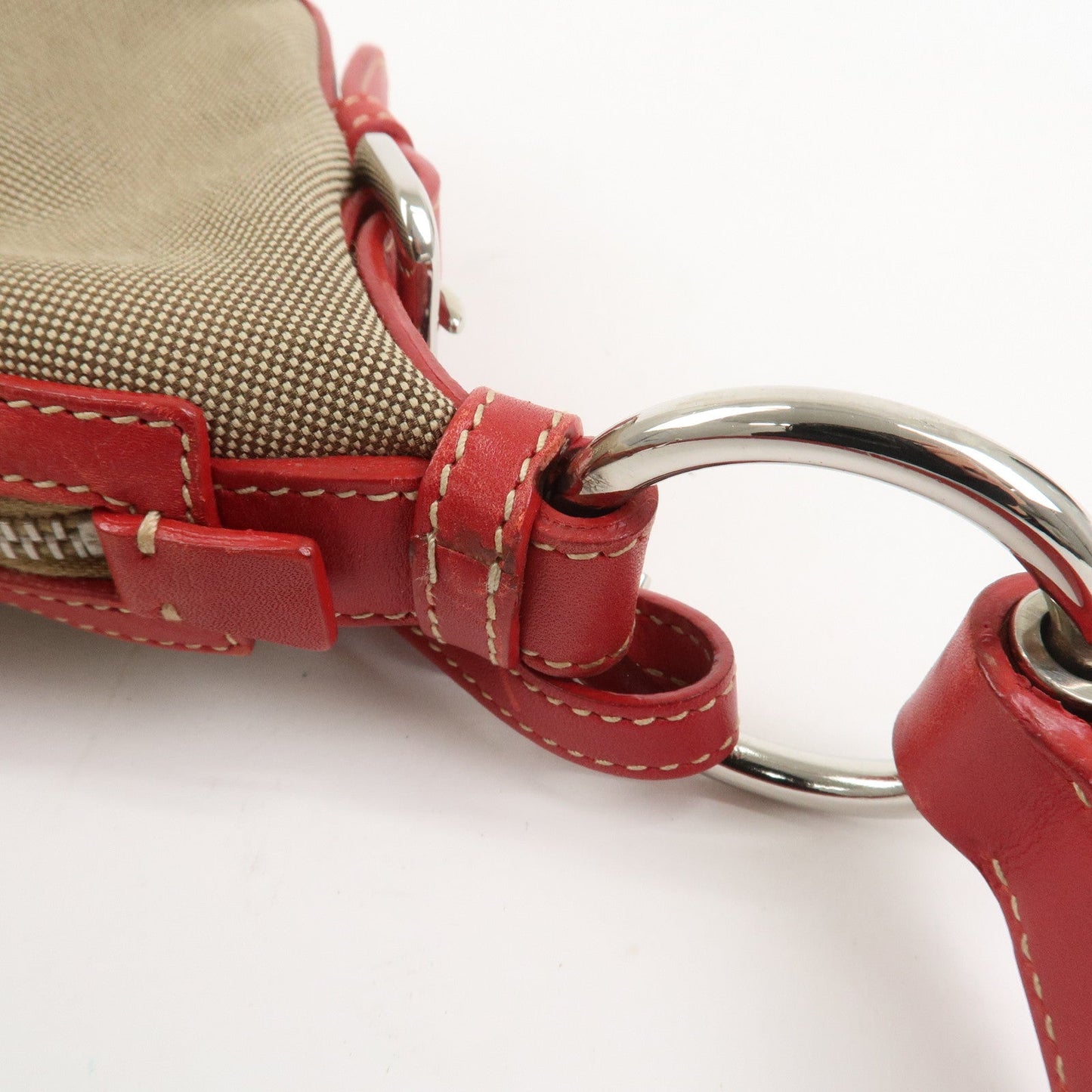 Prada Logo Jacguard Leather Shoulder Bag Light Brown Red BR3429【Pre-order】