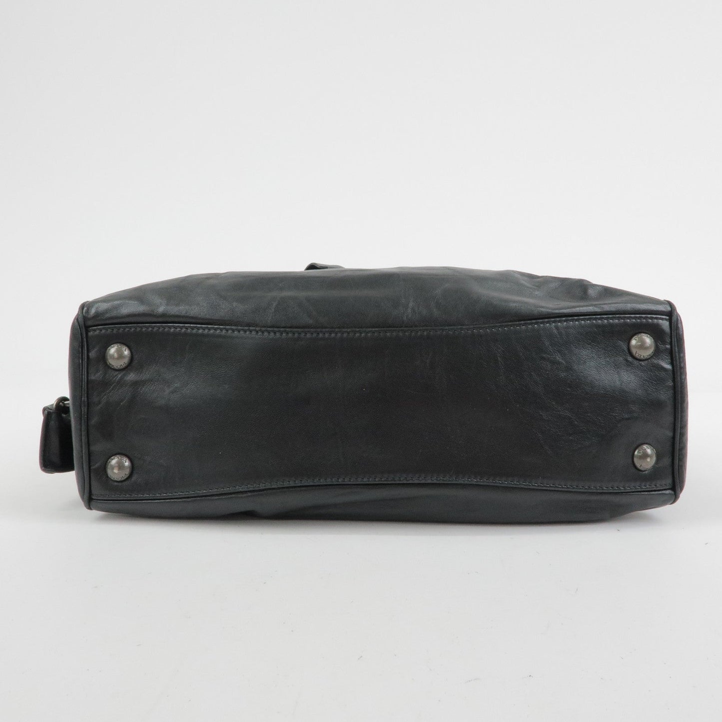 Prada Leather Boston Bag Hand Bag Black BL0758【Pre-order】