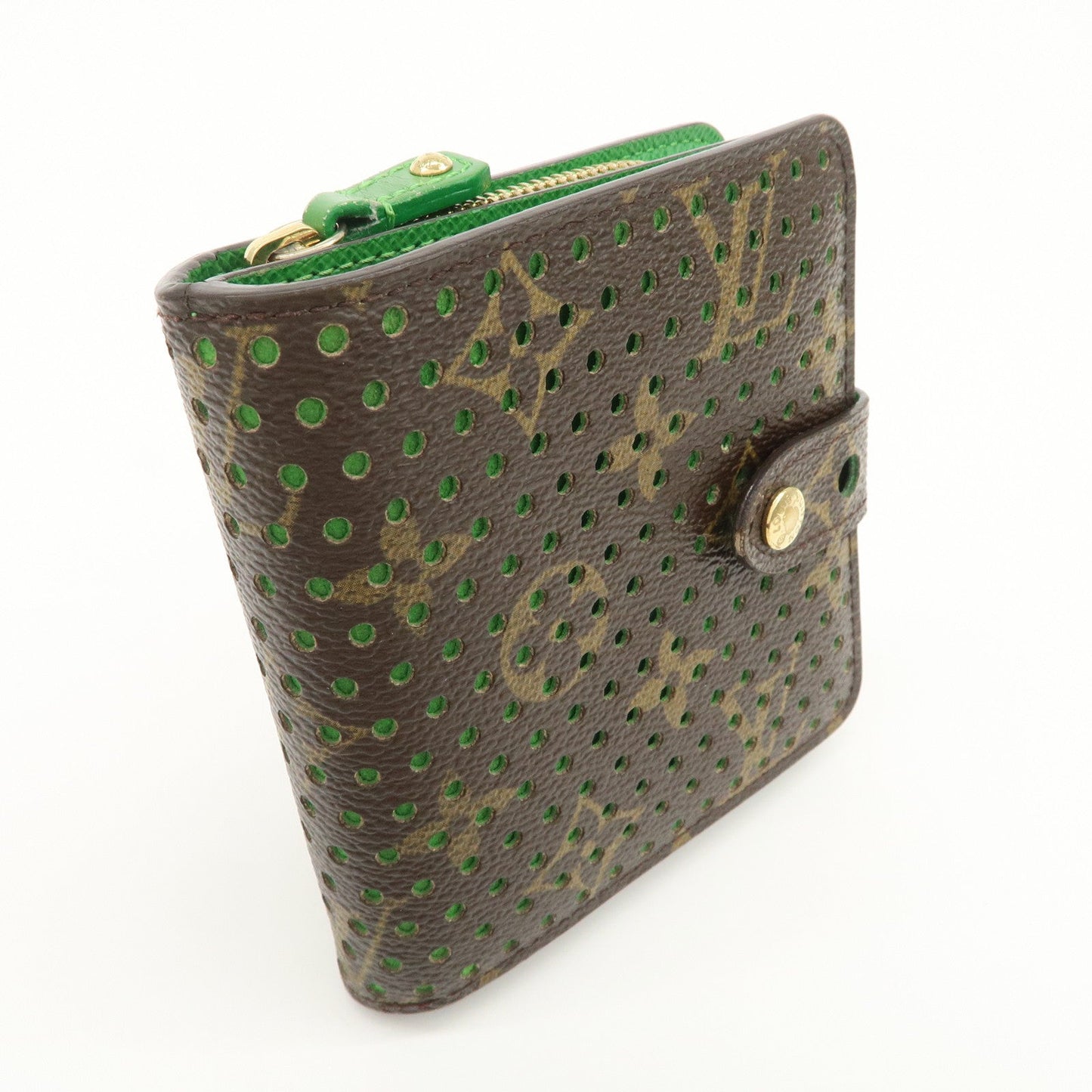 Louis Vuitton Monogram Perfor Compact Zip Bi-fold Wallet M95218【Pre-order】