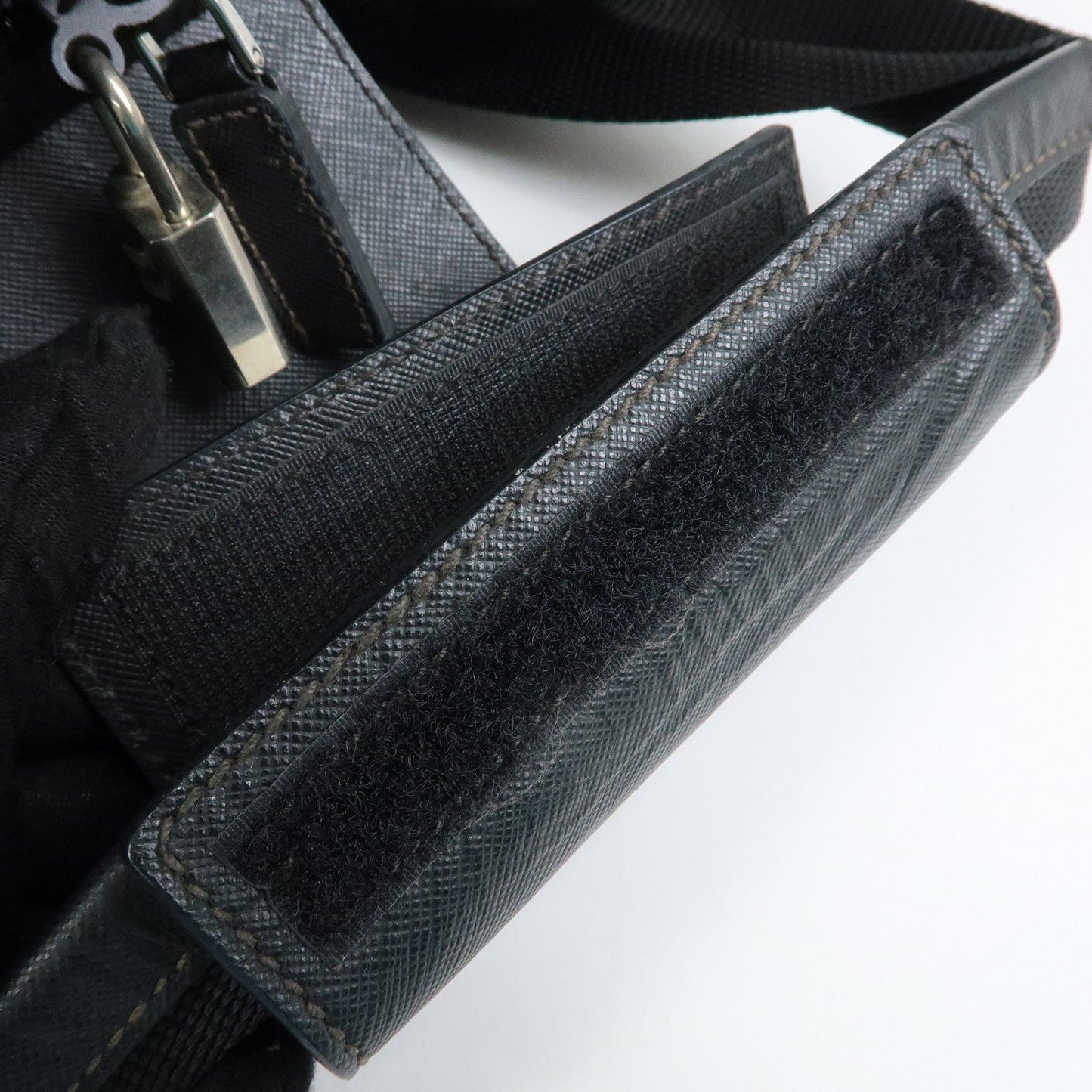 Prada Triangle Logo Nylon Leather Boston Bag Travel Bag Black【Pre-order】