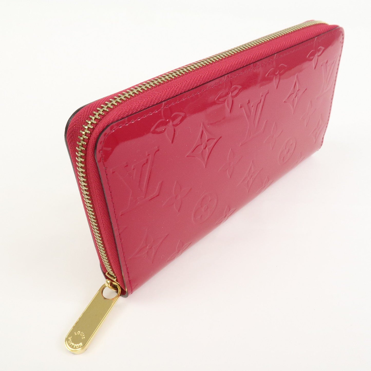 Louis Vuitton Monogram Vernis Round Zippy Wallet Rose Indien M91597【Pre-order】