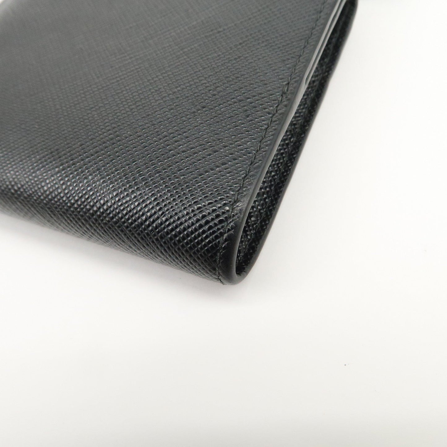 Prada Logo Saffiano Leather Compact Wallet Black 2MC066【Pre-order】