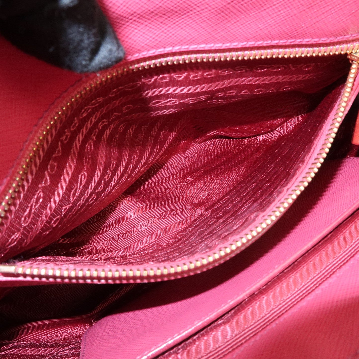 Prada Triangle Logo Saffiano Leather 2Way Bag Hand Bag Pink BN1801【Pre-order】