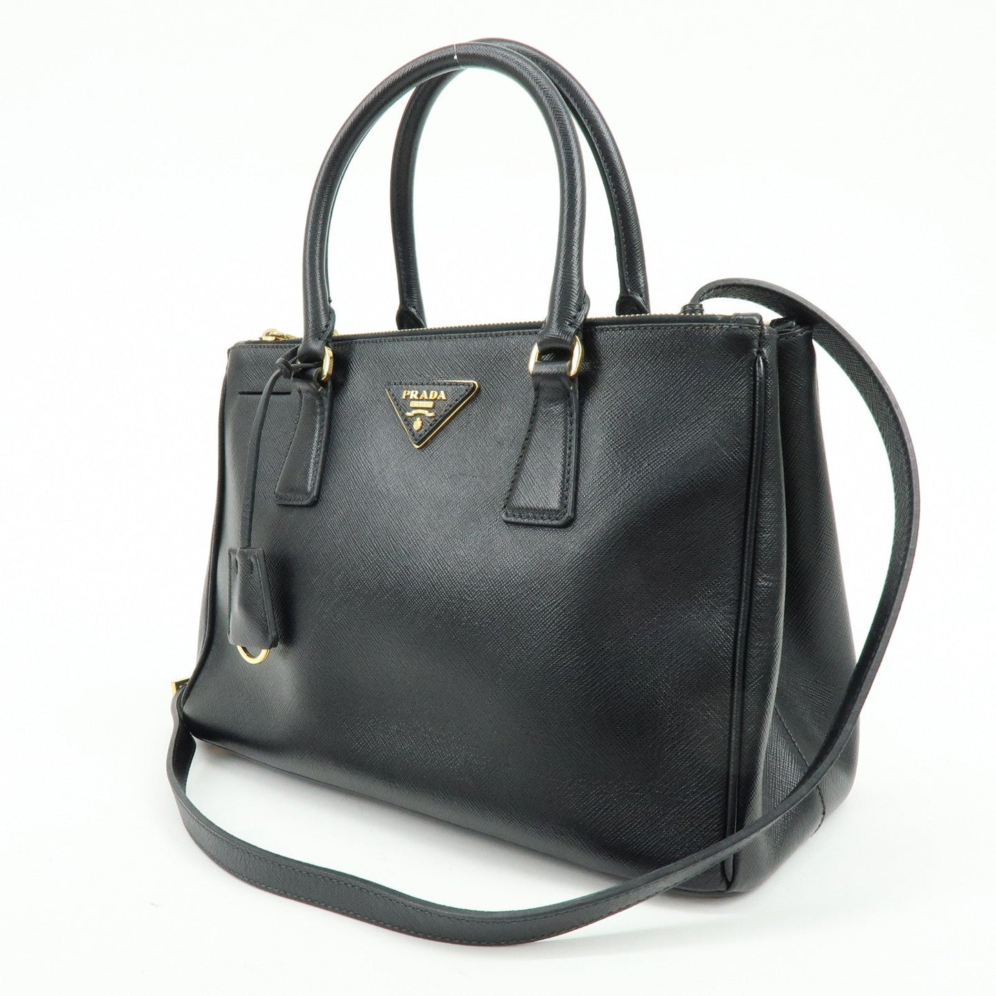Prada Traingle Logo Galleria Saffiano Leather 2Way Hand Bag 1BA863【Pre-order】