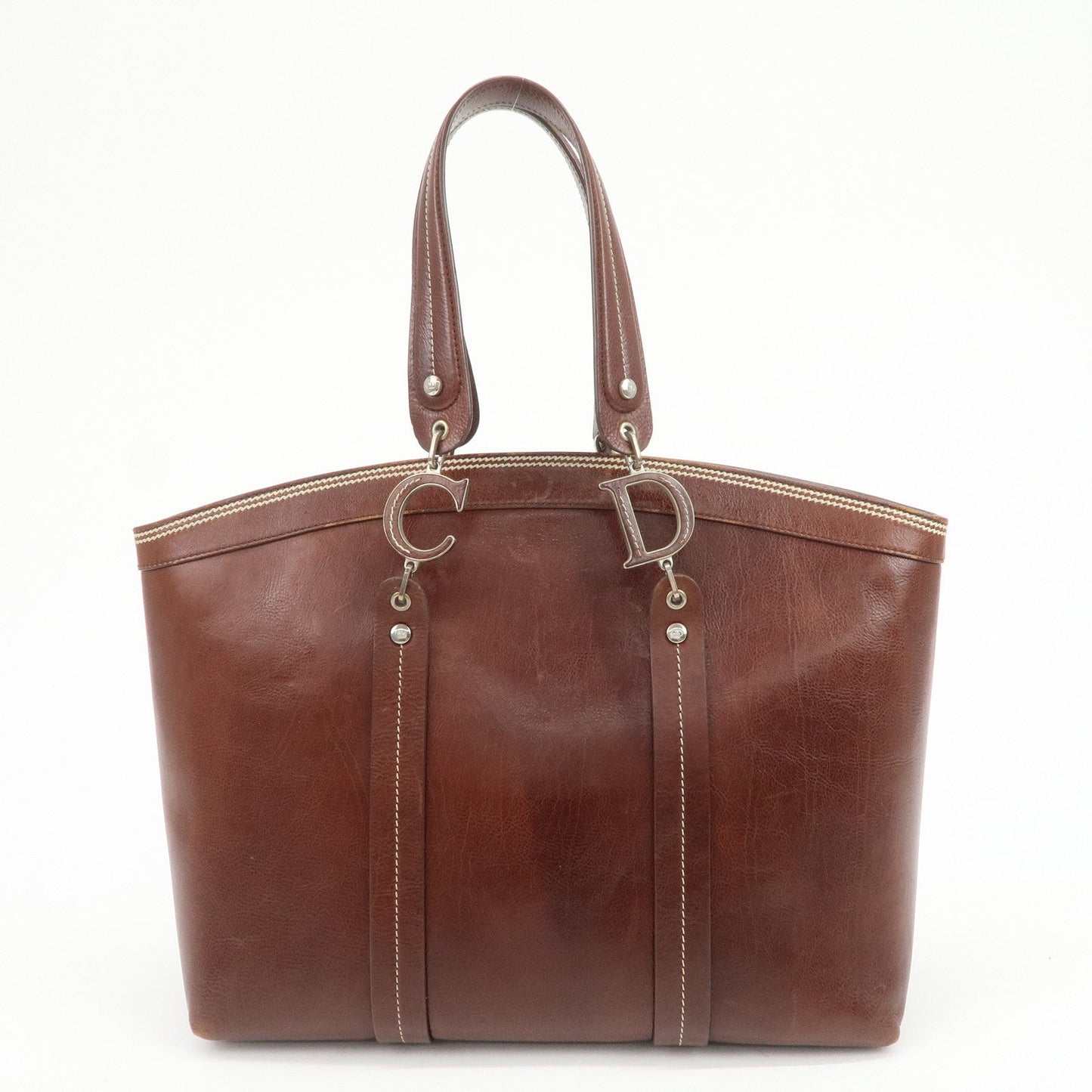 Christian Dior Leather Flower Embroidery Tote Shoulder Bag【Pre-order】