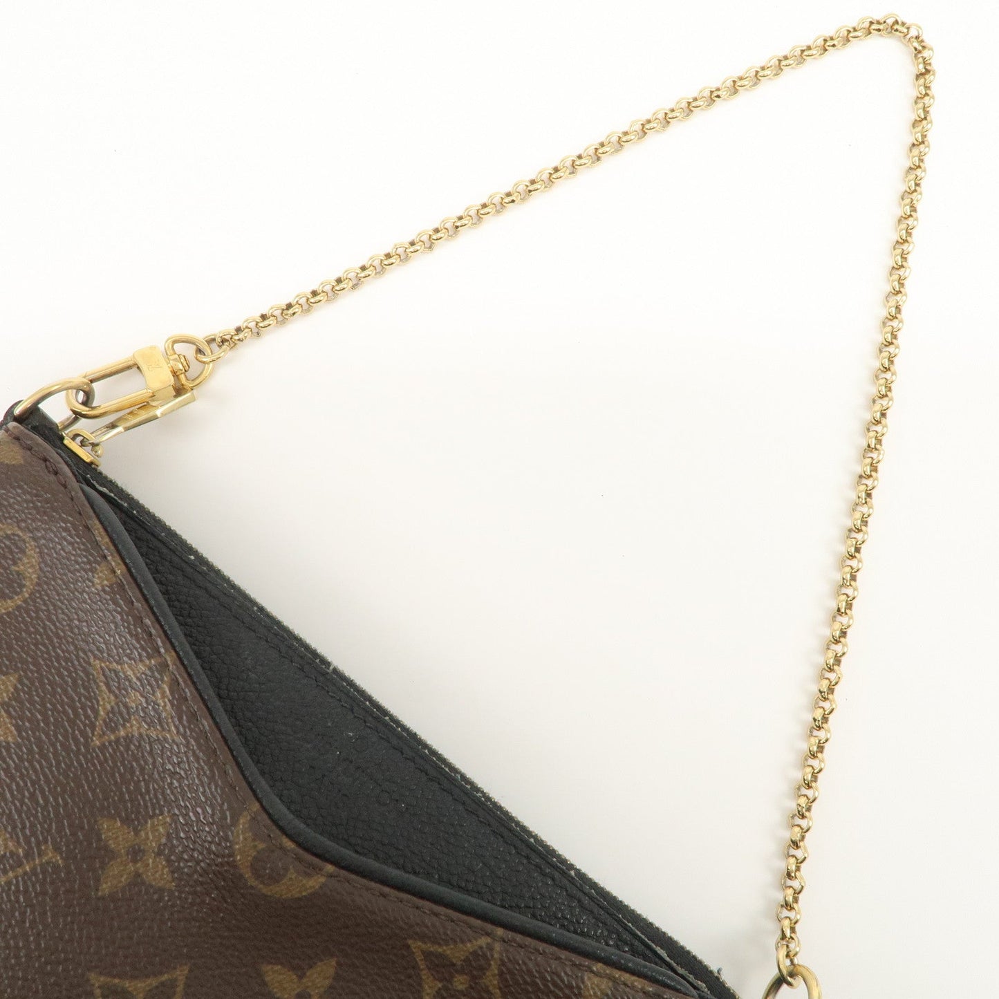 Louis Vuitton Monogram Pallas Clutch 2Way Shoulder Bag Noir M41639【Pre-order】