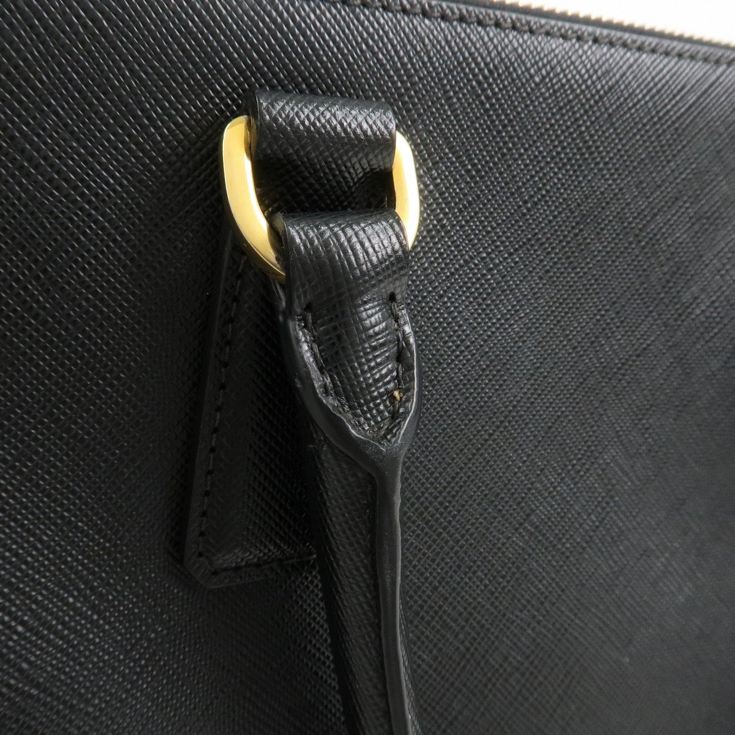 Prada Triangle Logo Galleria Saffiano Leather 2Way Bag Black 1BA274【Pre-order】