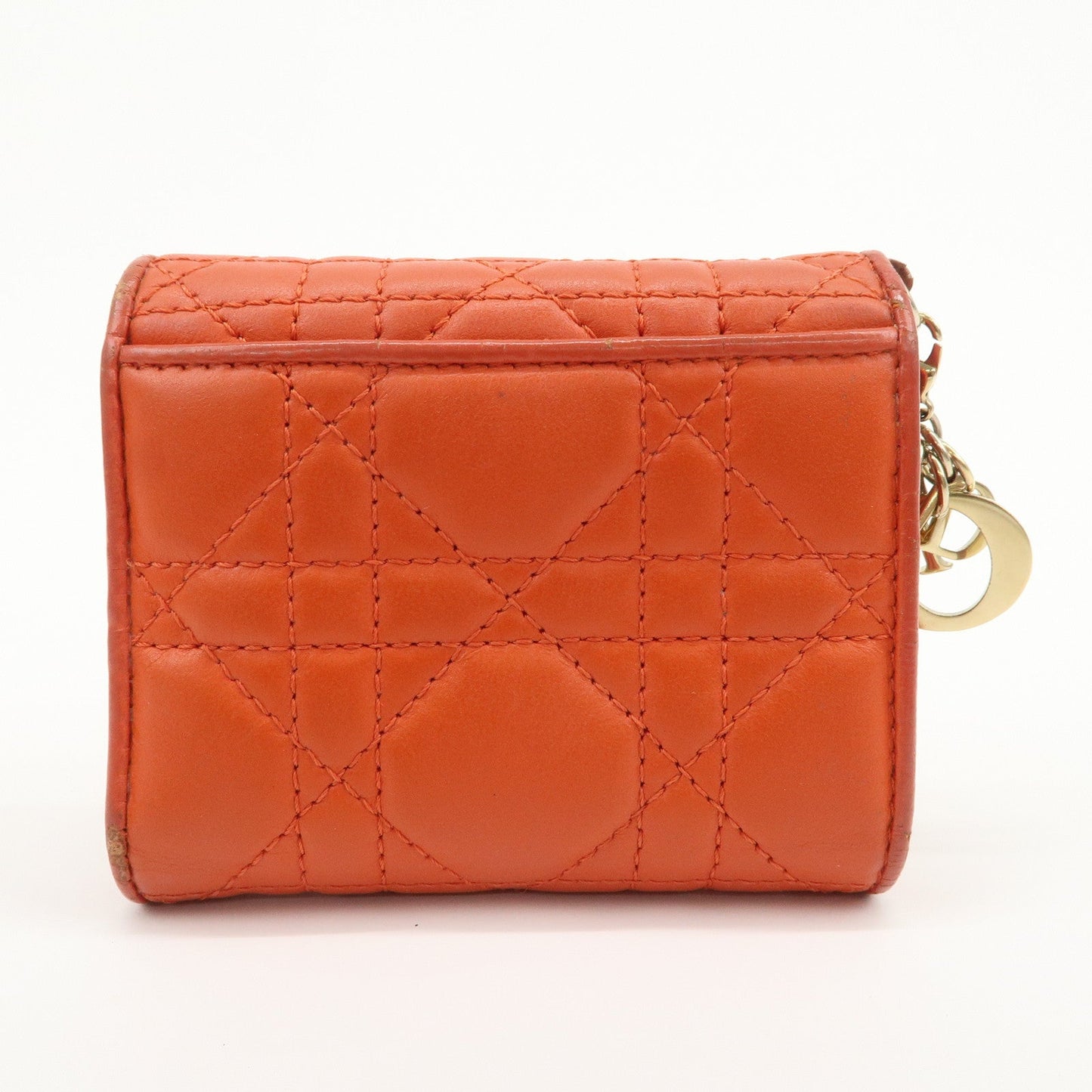 Christian Dior Lady Dior Cannage Leather Tri-fold Compact Wallet【Pre-order】