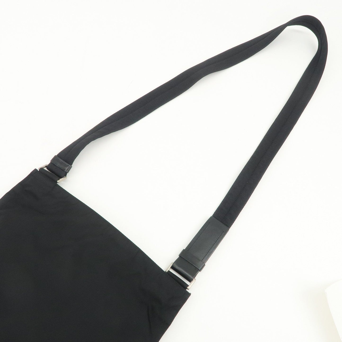 Prada Triangle Logo Nylon Leather Shoulder Bag Crossbody Bag Black【Pre-order】