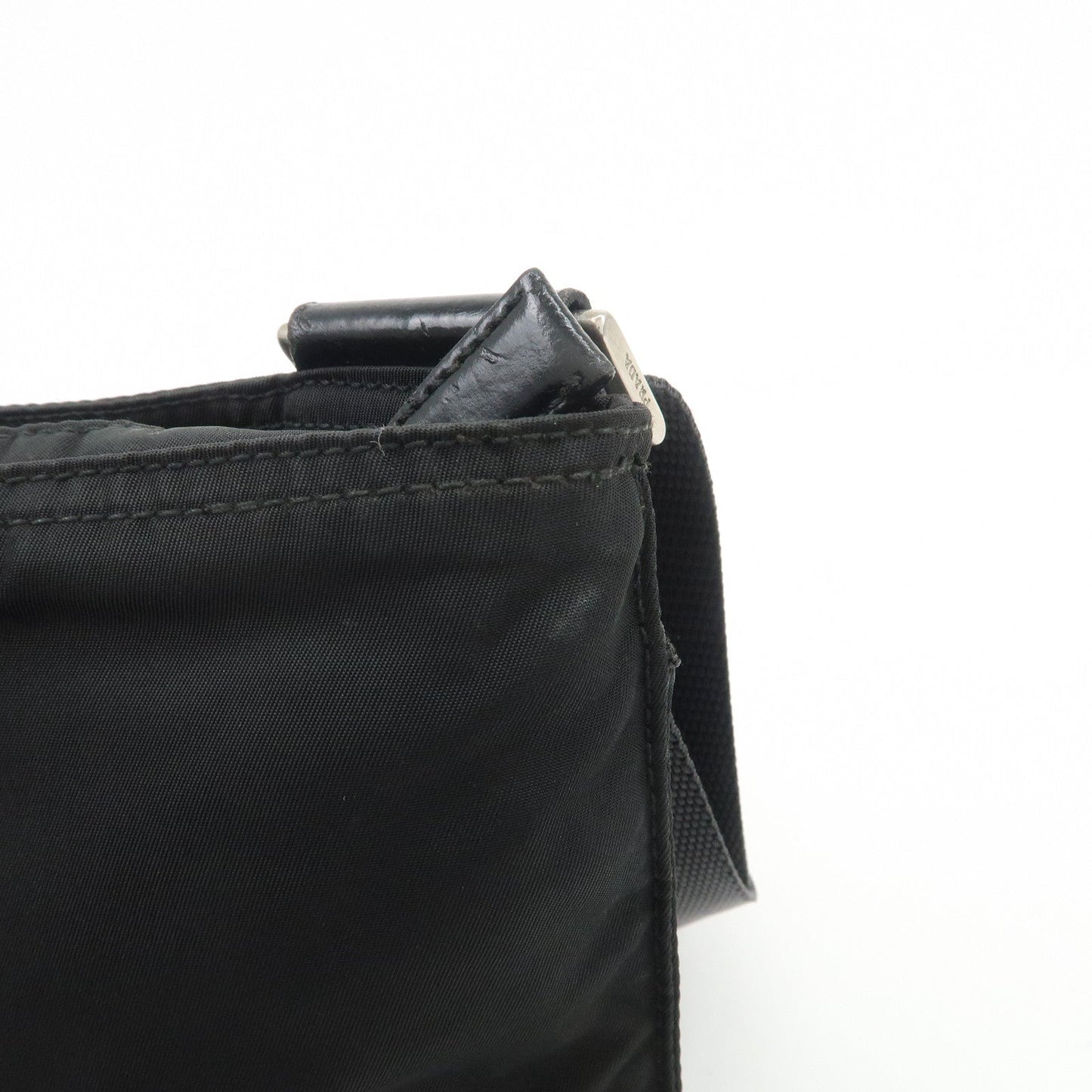 Prada Triangle Logo Nylon Leather Shoulder Bag Crossbody Bag Black【Pre-order】