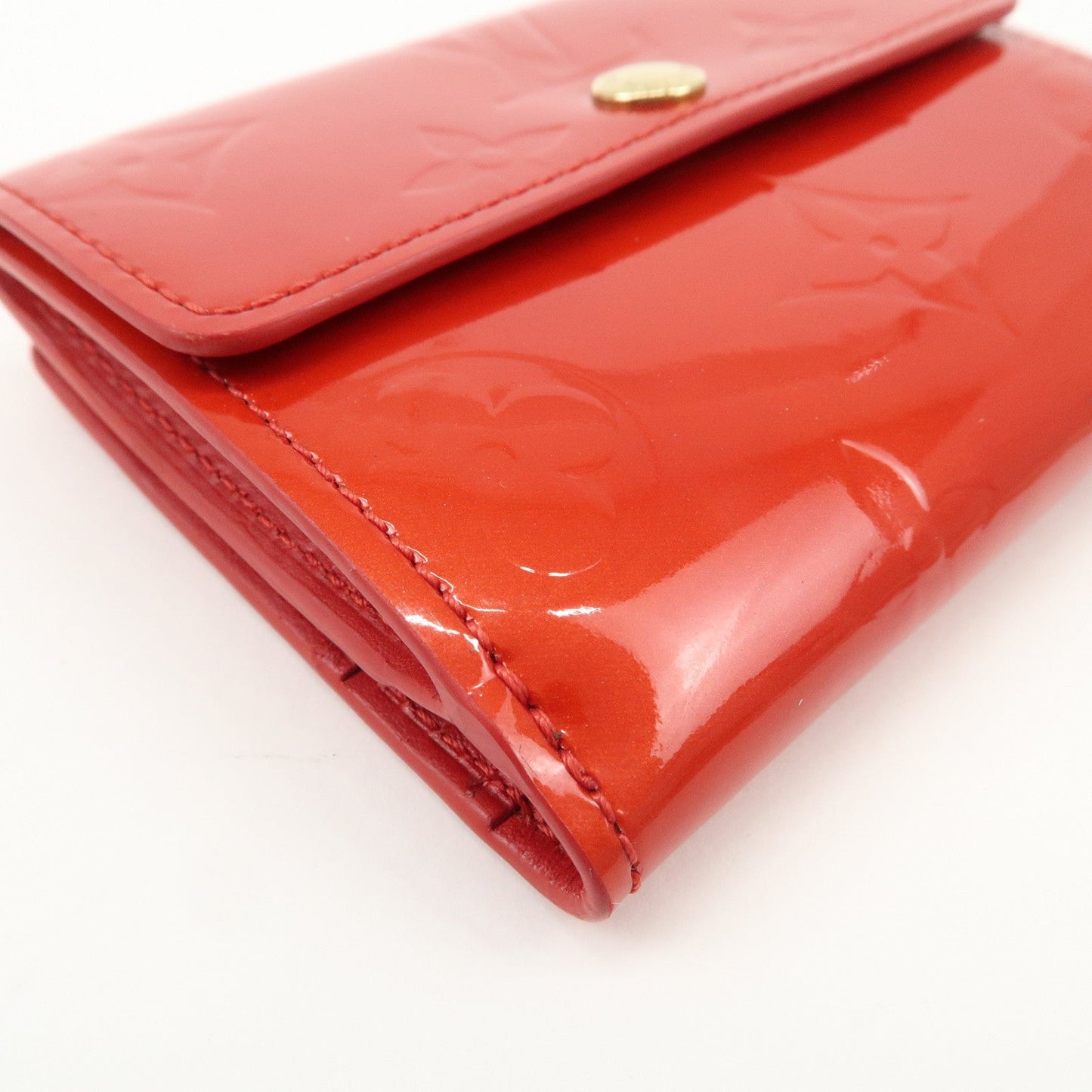 Louis Vuitton Monogram Vernis Ludlow Bi-fold Wallet Rouge M91090【Pre-order】