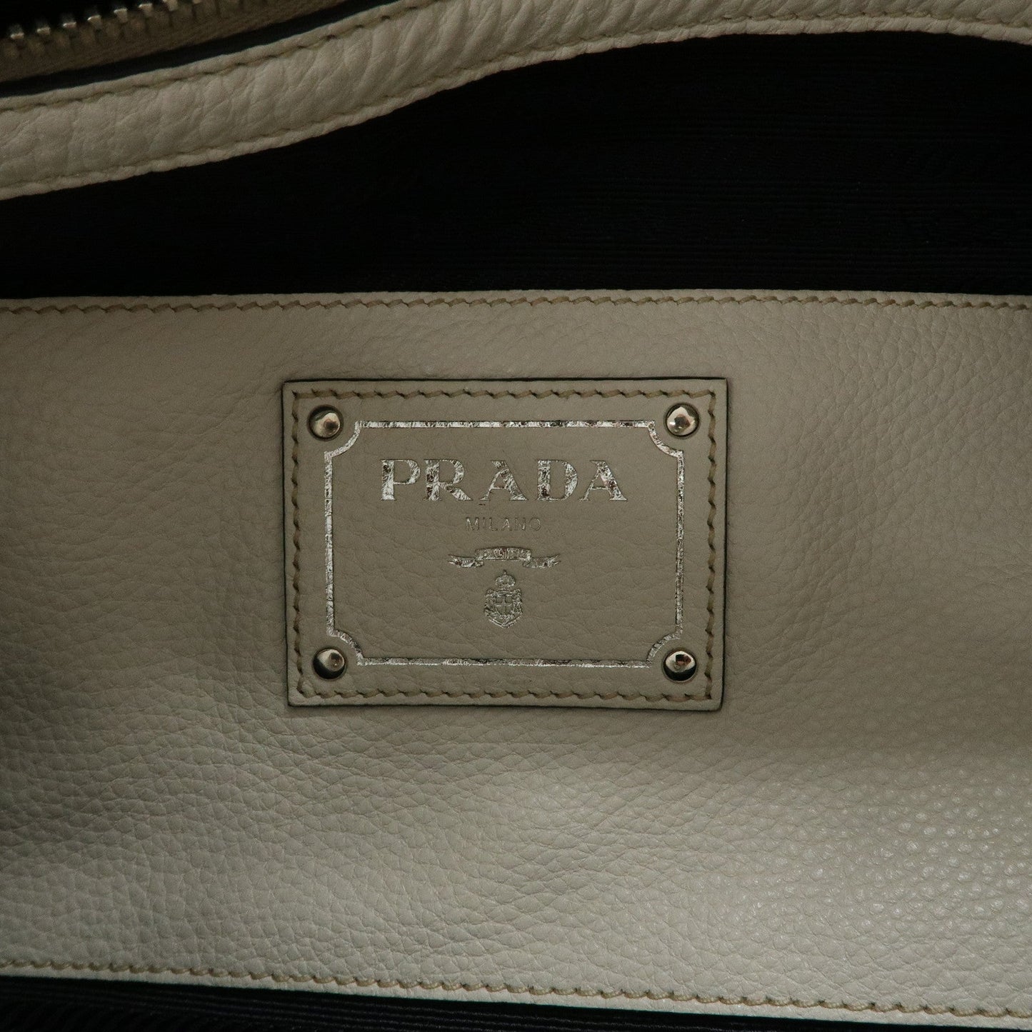 Prada Triangle Logo Leather Shoulder Bag White BR5124【Pre-order】