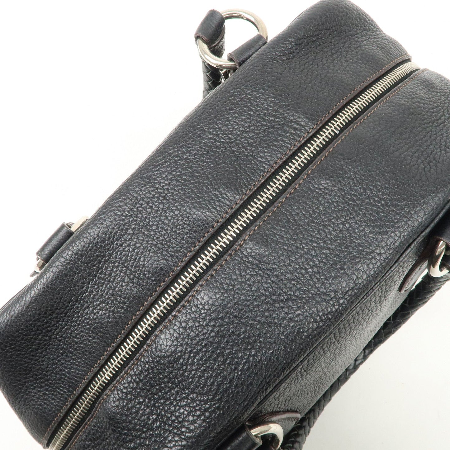 Prada Logo Leather Hand Bag Mini Boston Bag Black BL0471 Used【Pre-order】