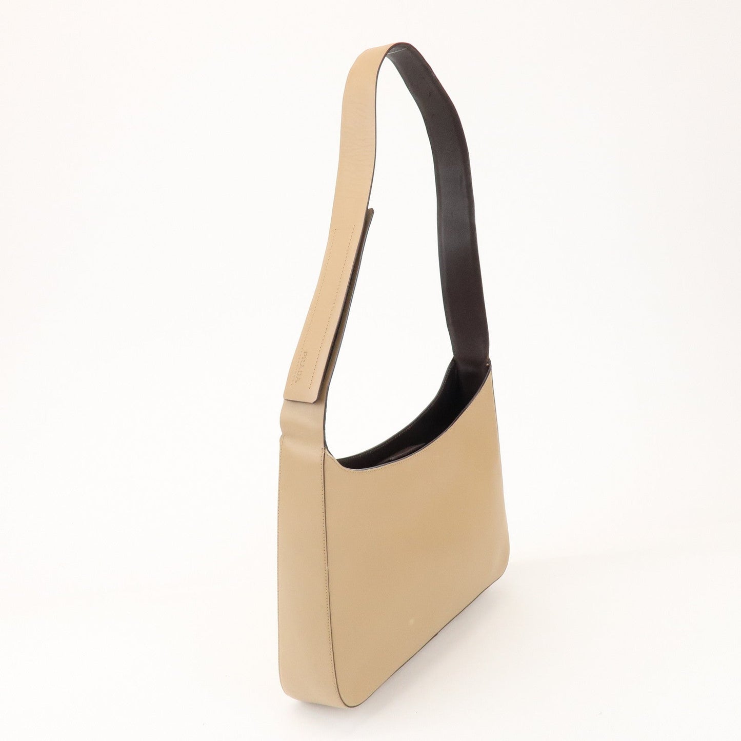 Prada Logo Leather Shoulder Bag Hand Bag Beige【Pre-order】