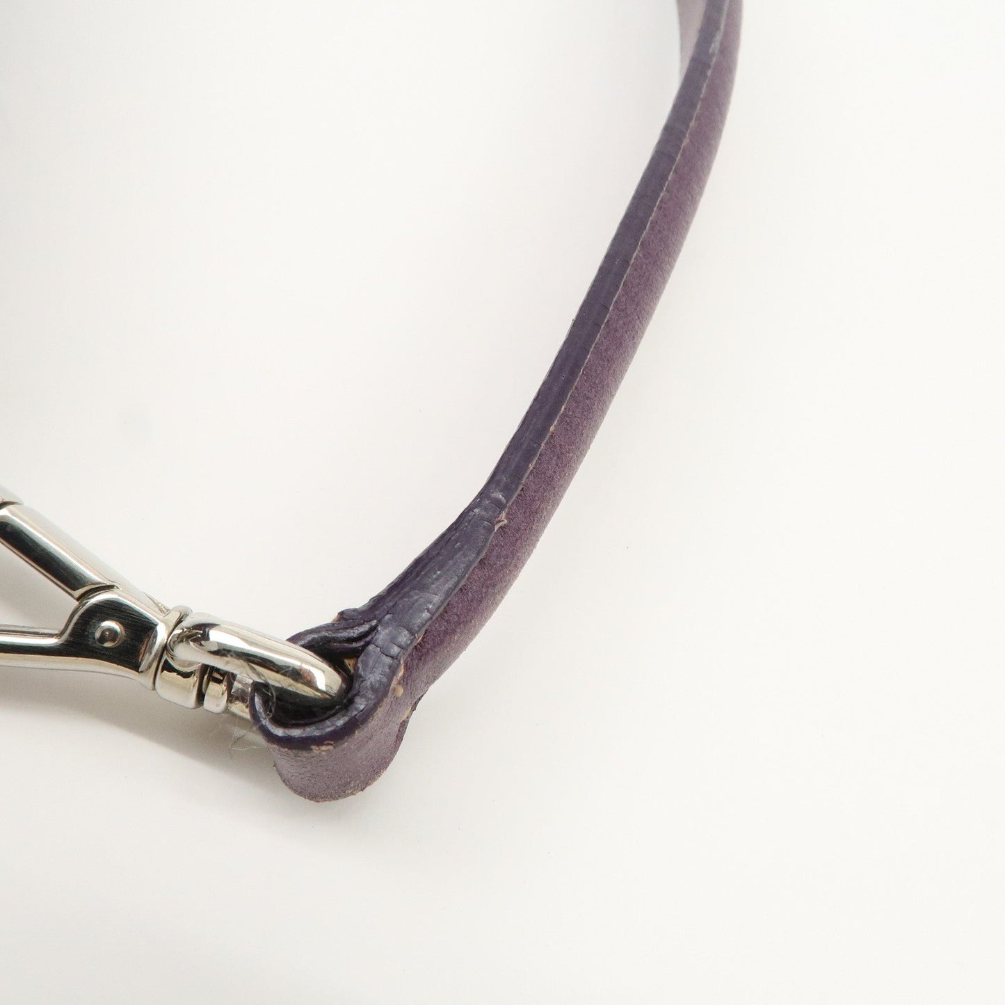 Prada Ribbon Leather Shoulder Bag Hand Bag Purple Used【Pre-order】