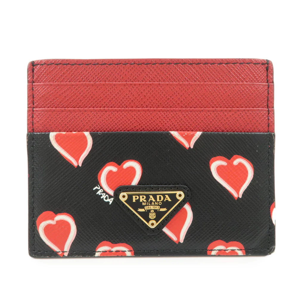 Prada Saffiano Leather Heart Card Case【Pre-order】