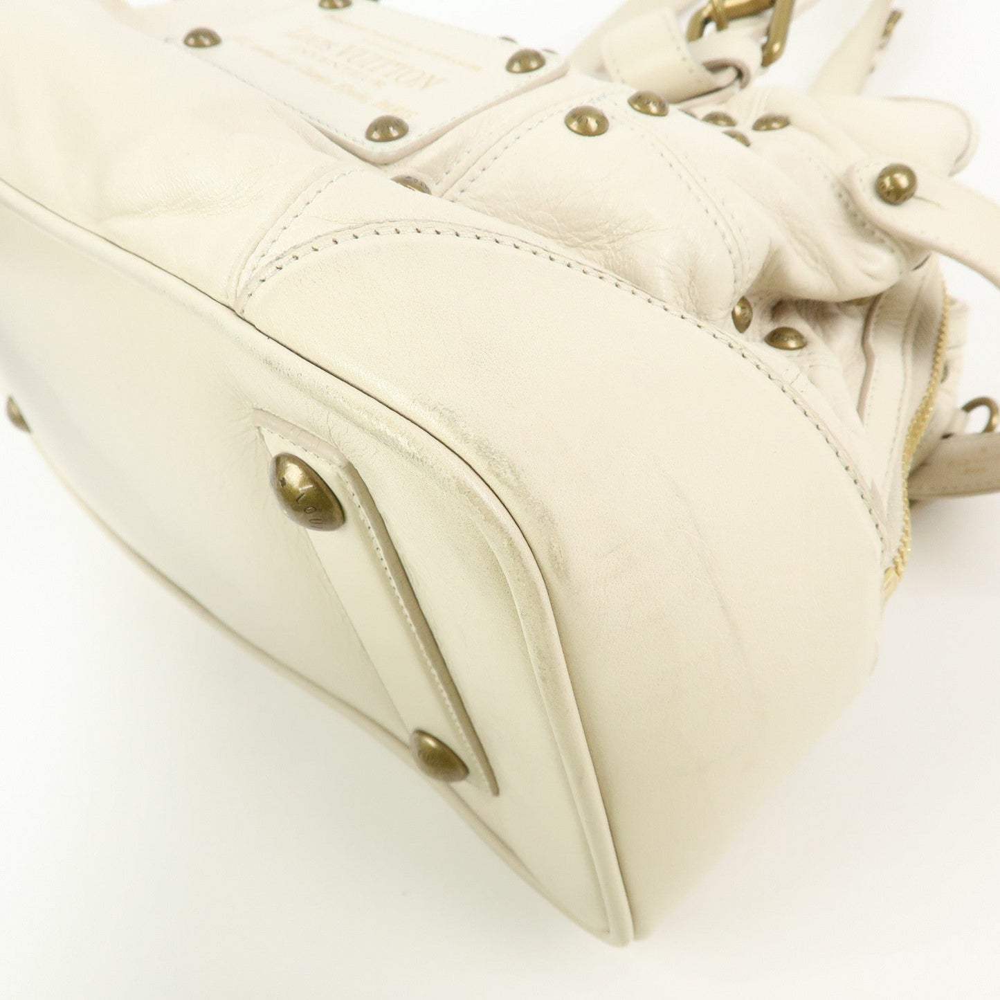 Louis Vuitton Cruise Line Rivet Bag Leather Hand Bag Ecru M95345【Pre-order】