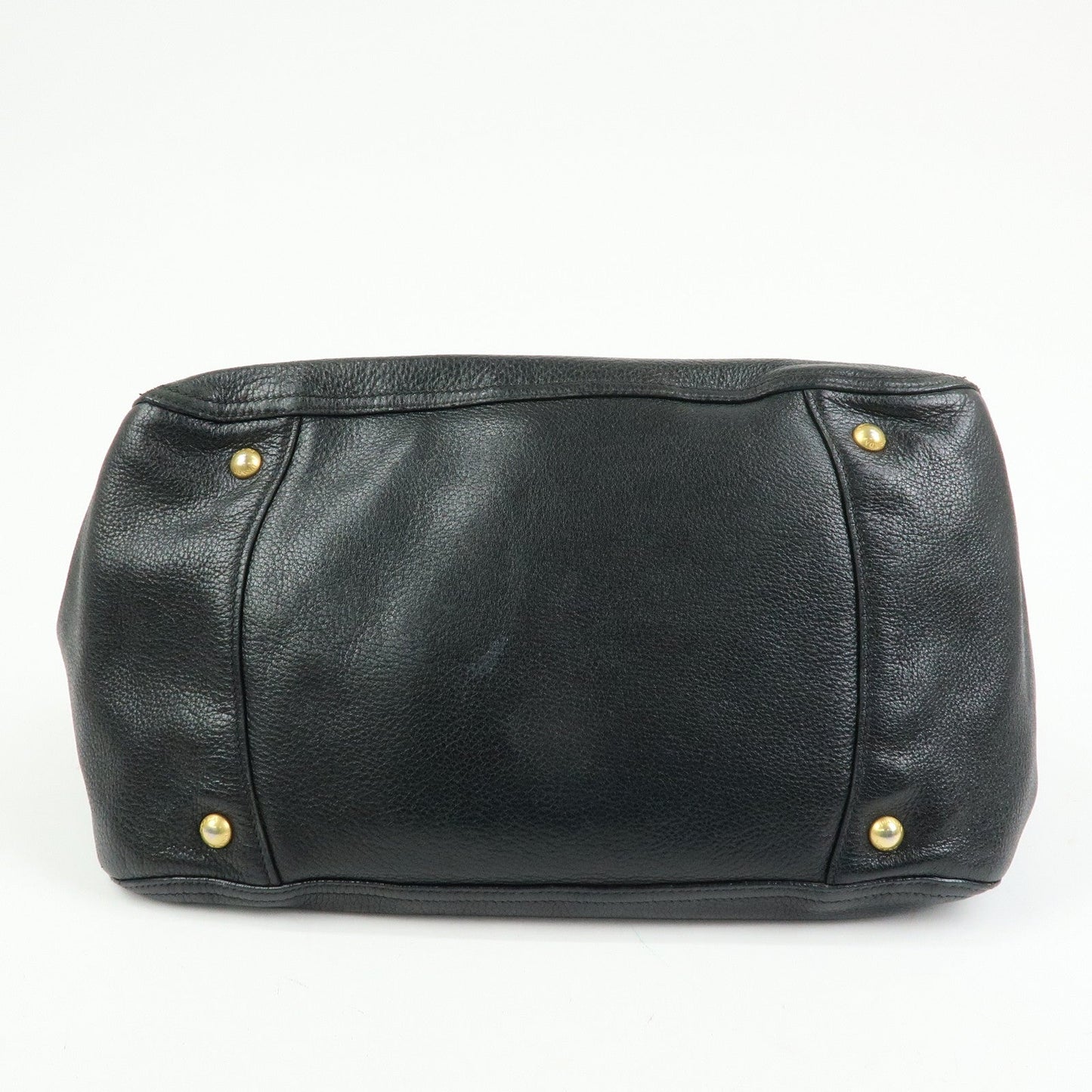 Prada Logo Leather 2Way Bag Hand Bag Shoulder Bag Black BR4083【Pre-order】