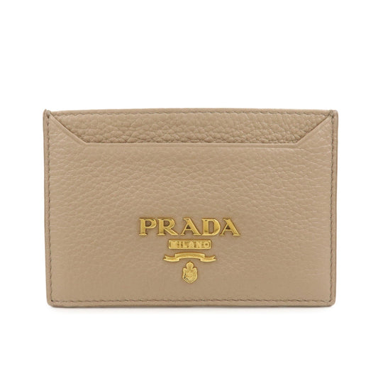 Prada Leather Card Case Card Holder Beige 1MC208【Pre-order】