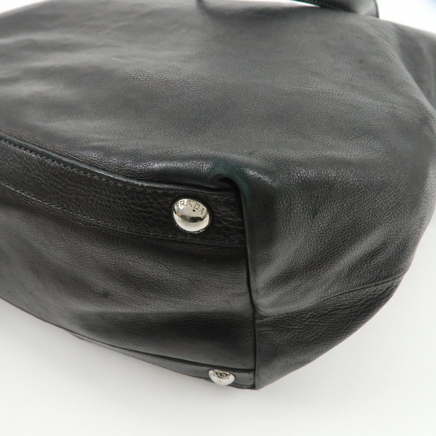 Prada Leather 2Way Bag Tote Bag Shoulder Bag Black VA0801【Pre-order】