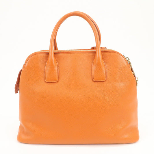 Prada Logo Saffiano Leather Hand Bag Orange BN2560【Pre-order】