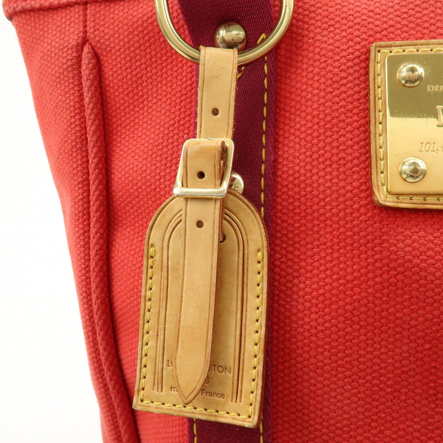 Louis Vuitton Antigua Cabas MM Tote Bag Hand Bag Rouge M40034【Pre-order】
