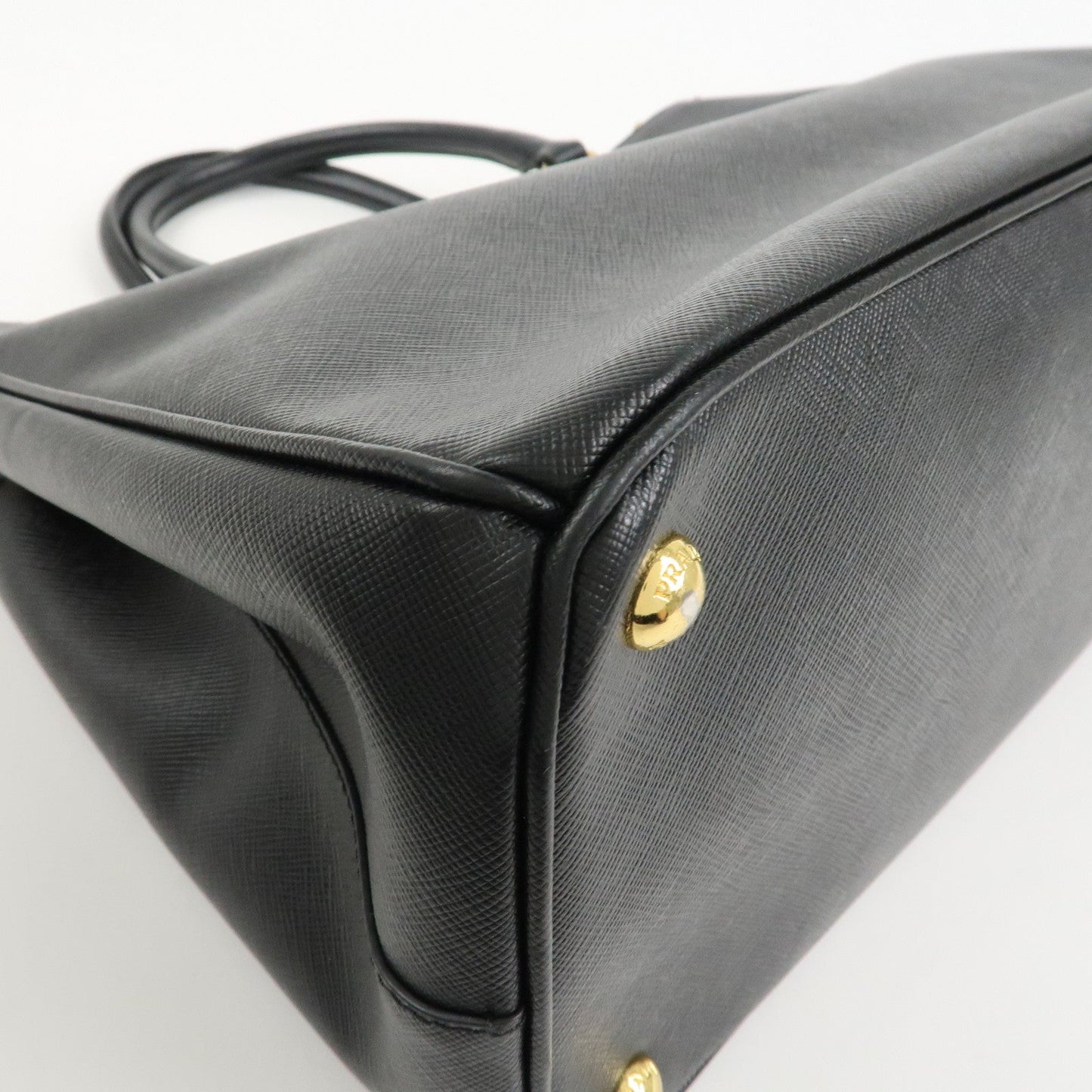 Prada Triangle Logo Galleria Saffiano Leather 2Way Bag Black 1BA274【Pre-order】
