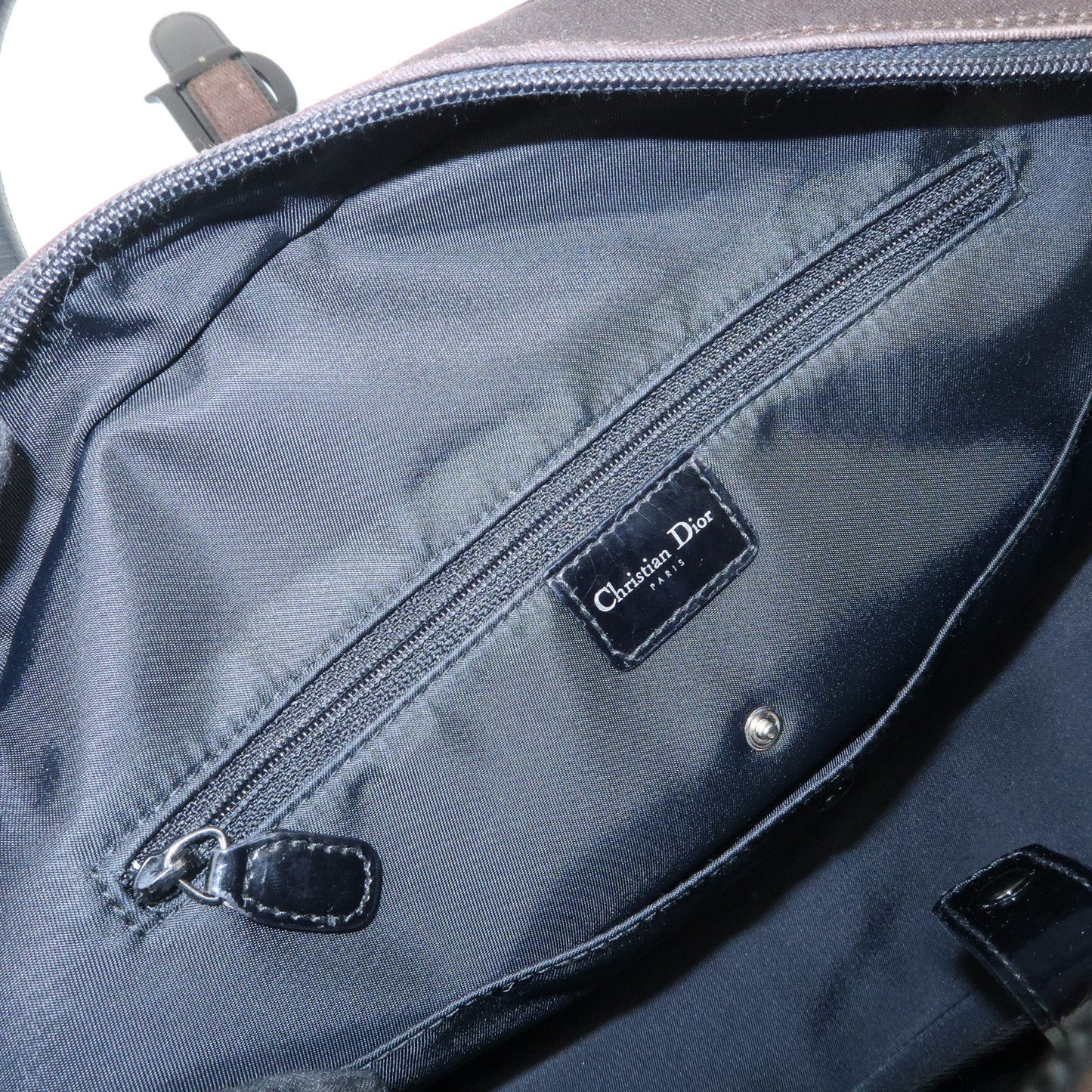 Christian Dior Double Saddle Canvas Patent Leather Hand Bag【Pre-order】