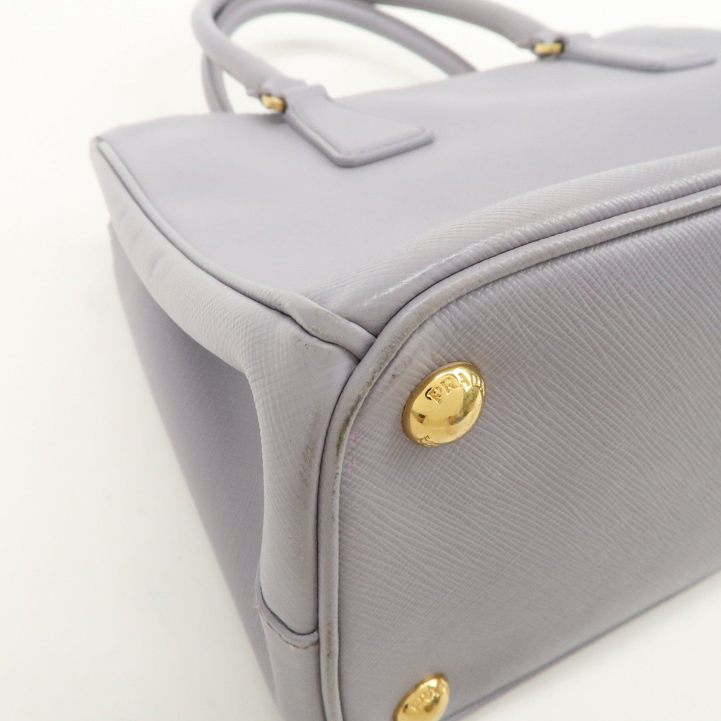 Prada Traingle Logo Galleria 2Way Shoulder Hand Bag Lavender 1BA863【Pre-order】